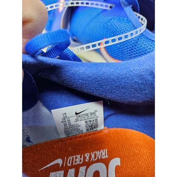 NEW Nike 12 Rival Jump Track and Field Jumping Cleat Spikes Blue White Swoosh - Picture 3 of 5